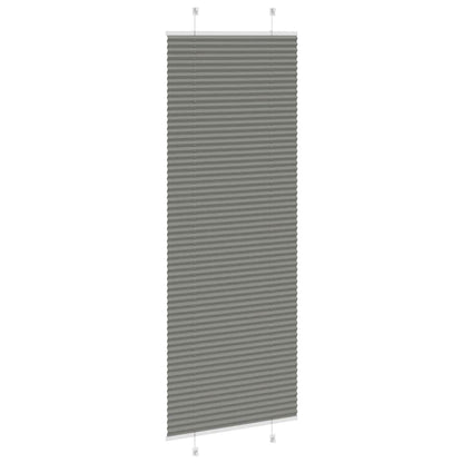 vidaXL Pleated Blind Anthracite 70x200cm Fabric Width 69.4cm Polyester