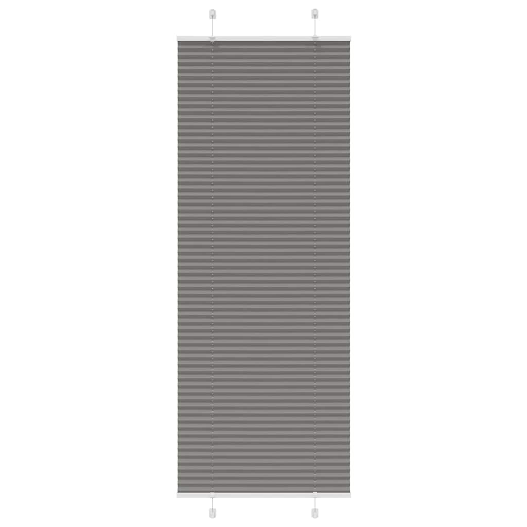 vidaXL Pleated Blind Anthracite 75x200cm Fabric Width 74.4cm Polyester