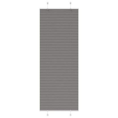 vidaXL Pleated Blind Anthracite 75x200cm Fabric Width 74.4cm Polyester