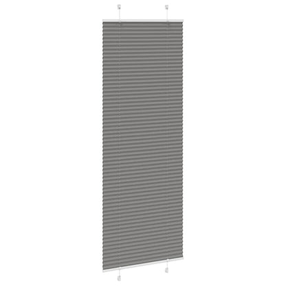 vidaXL Pleated Blind Anthracite 75x200cm Fabric Width 74.4cm Polyester