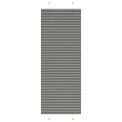 vidaXL Pleated Blind Anthracite 80x200cm Fabric Width 79.4cm Polyester