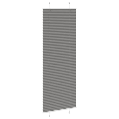 vidaXL Pleated Blind Anthracite 80x200cm Fabric Width 79.4cm Polyester