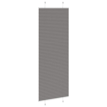 vidaXL Pleated Blind Anthracite 80x200cm Fabric Width 79.4cm Polyester