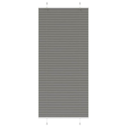 vidaXL Pleated Blind Anthracite 90x200cm Fabric Width 89.4cm Polyester