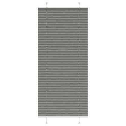 vidaXL Pleated Blind Anthracite 95x200cm Fabric Width 94.4cm Polyester