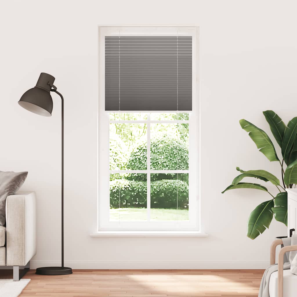 vidaXL Pleated Blind Anthracite 95x200cm Fabric Width 94.4cm Polyester