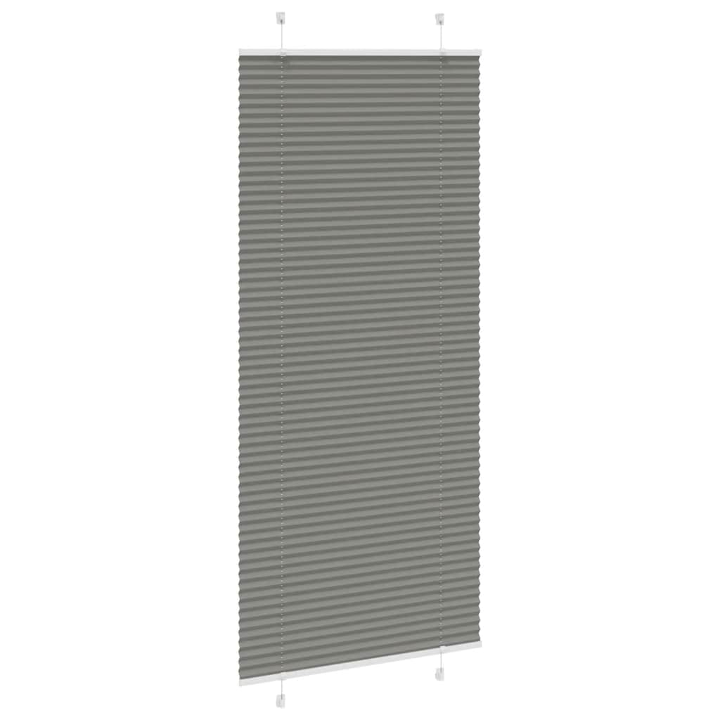 vidaXL Pleated Blind Anthracite 95x200cm Fabric Width 94.4cm Polyester