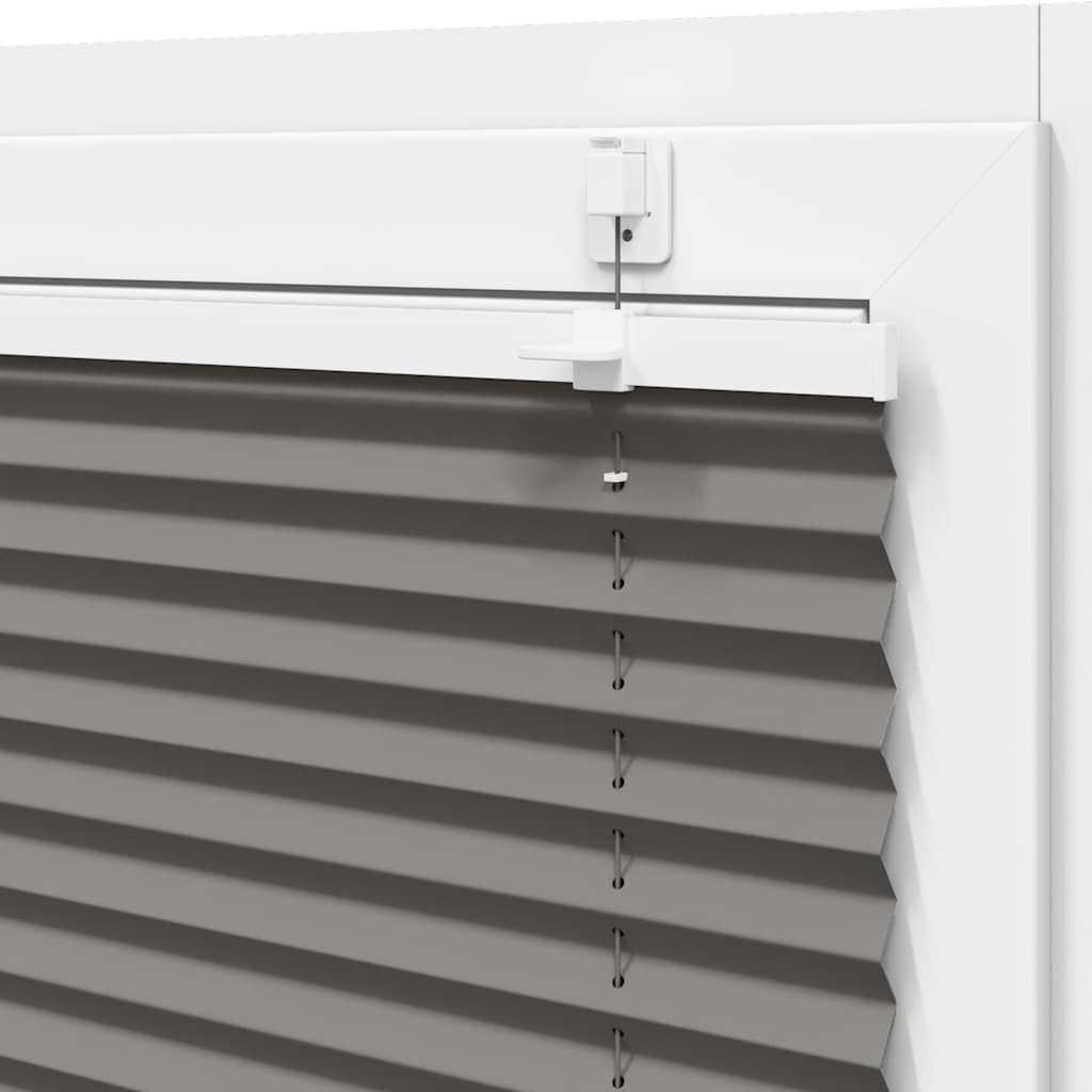 vidaXL Pleated Blind Anthracite 105x200 cm Fabric Width 104.4 cm Polyester