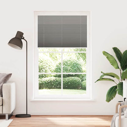 vidaXL Pleated Blind Anthracite 115x200 cm Fabric Width 114.4 cm Polyester