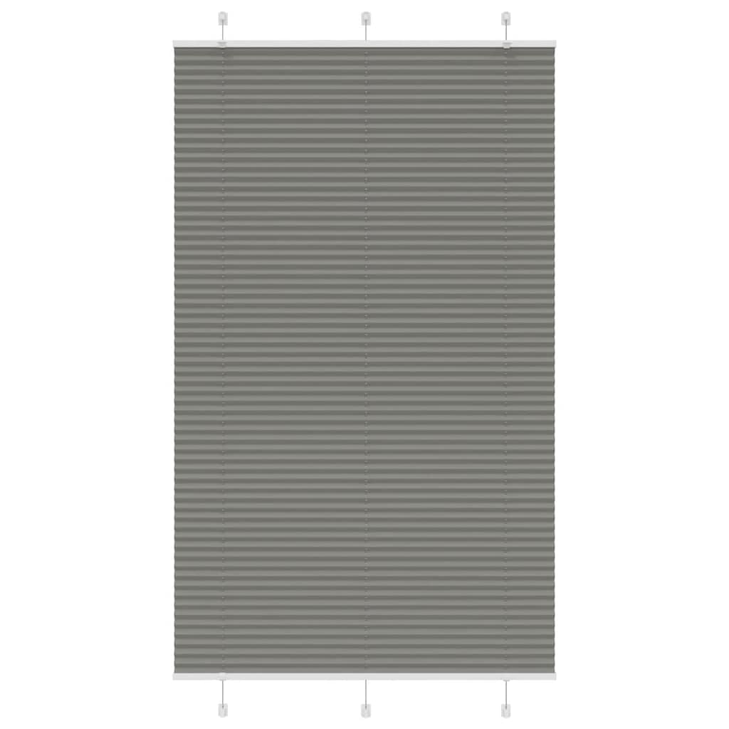 vidaXL Pleated Blind Anthracite 120x200 cm Fabric Width 119.4 cm