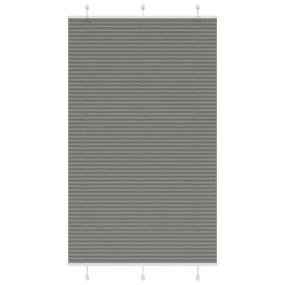 vidaXL Pleated Blind Anthracite 120x200 cm Fabric Width 119.4 cm
