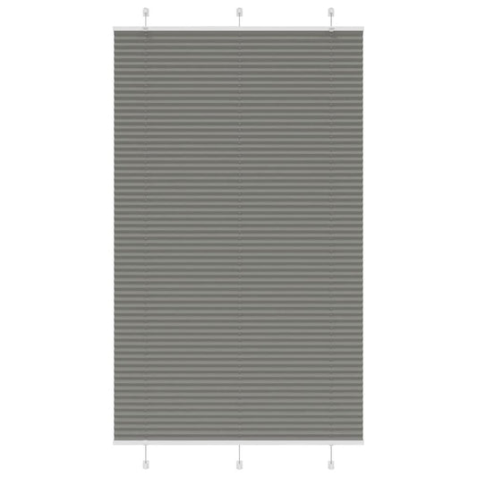 vidaXL Pleated Blind Anthracite 120x200 cm Fabric Width 119.4 cm