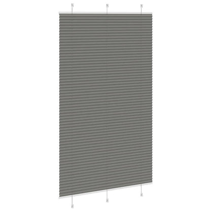vidaXL Pleated Blind Anthracite 120x200 cm Fabric Width 119.4 cm