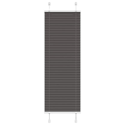 vidaXL Pleated Blind Black 40x100 cm Fabric Width 39.4 cm Polyester