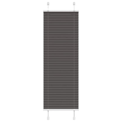 vidaXL Pleated Blind Black 45x100 cm Fabric Width 44.4 cm Polyester