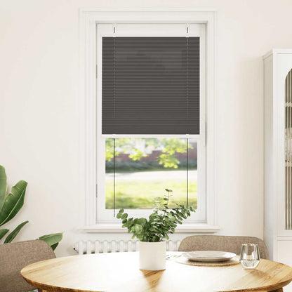 vidaXL Pleated Blind Black 65x100 cm Fabric Width 64.4 cm Polyester