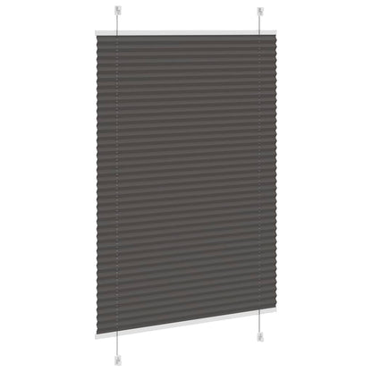 vidaXL Pleated Blind Black 95x100 cm Fabric Width 94,4 cm Polyester
