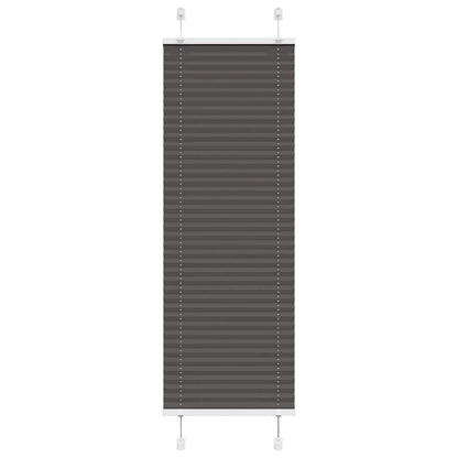 vidaXL Pleated Blind Black 45x150 cm Fabric Width 44.4 cm Polyester