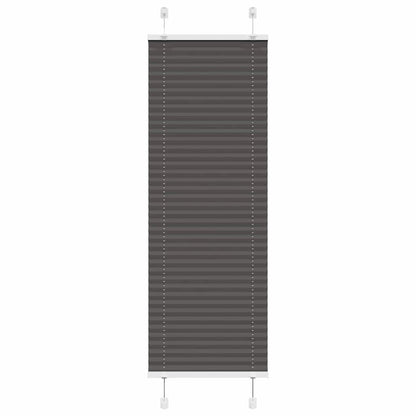 vidaXL Pleated Blind Black 50x150 cm Fabric Width 49.4 cm Polyester