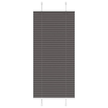 vidaXL Pleated Blind Black 65x150 cm Fabric Width 64.4 cm Polyester