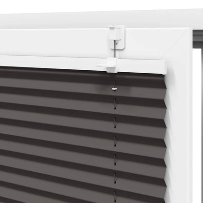 vidaXL Pleated Blind Black 40x200 cm Fabric Width 39.4 cm Polyester
