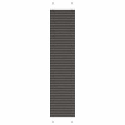 vidaXL Pleated Blind Black 45x200 cm Fabric Width 44,4 cm Polyester