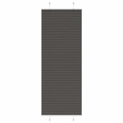 vidaXL Pleated Blind Black 70x200 cm Fabric Width 69,4 cm Polyester