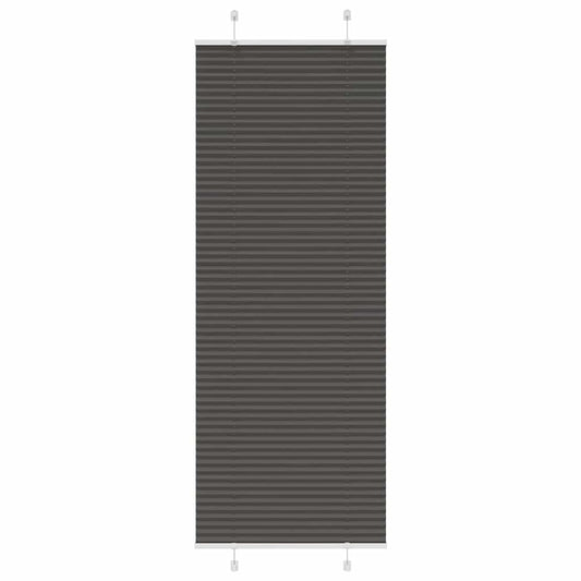 vidaXL Pleated Blind Black 70x200 cm Fabric Width 69,4 cm Polyester