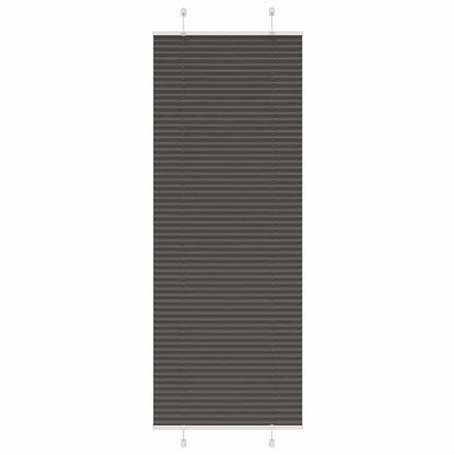 vidaXL Pleated Blind Black 80x200 cm Fabric Width 79,4 cm Polyester