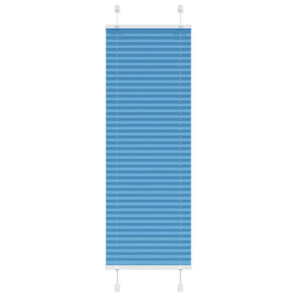 vidaXL Pleated Blind Blue 40x100 cm Fabric Width 39.4 cm Polyester