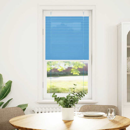 vidaXL Pleated Blind Blue 65x100 cm Fabric Width 64,4 cm Polyester