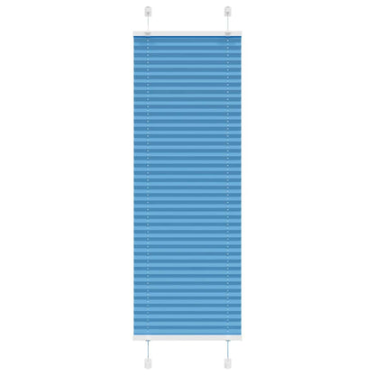 vidaXL Pleated Blind Blue 40x150 cm Fabric Width 39.4 cm Polyester