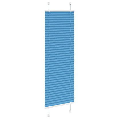 vidaXL Pleated Blind Blue 40x150 cm Fabric Width 39,4 cm Polyester