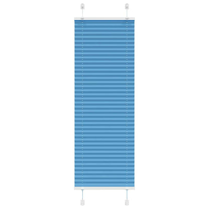 vidaXL Pleated Blind Blue 50x150 cm Fabric Width 49.4 cm Polyester