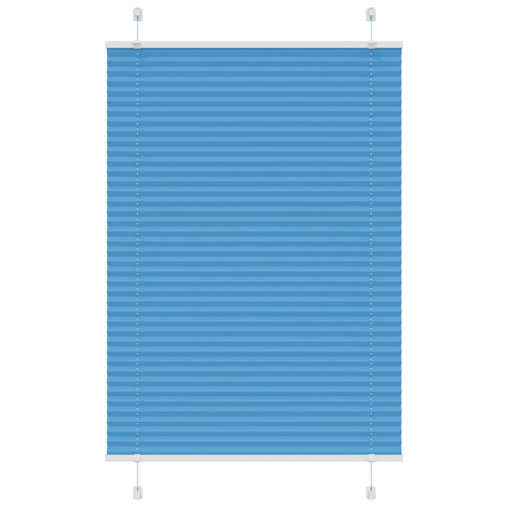 vidaXL Pleated Blind Blue 90x150 cm Fabric Width 89,4 cm Polyester