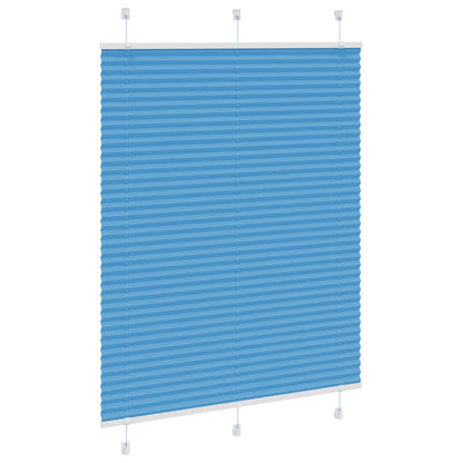 vidaXL Pleated Blind Blue 110x150 cm Fabric Width 109,4 cm Polyester