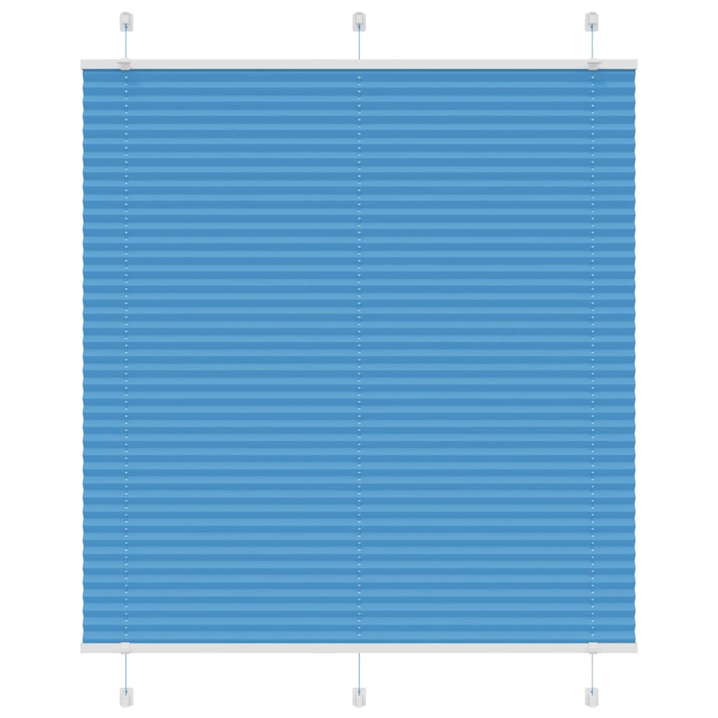 vidaXL Pleated Blind Blue 115x150 cm Fabric Width 114,4 cm Polyester