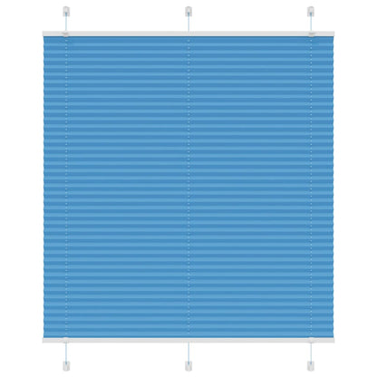 vidaXL Pleated Blind Blue 115x150 cm Fabric Width 114,4 cm Polyester
