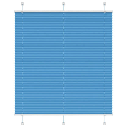 vidaXL Pleated Blind Blue 120x150 cm Fabric Width 119.4 cm Polyester