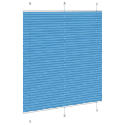 vidaXL Pleated Blind Blue 120x150 cm Fabric Width 119,4 cm Polyester