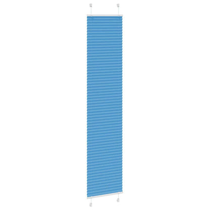 vidaXL Pleated Blind Blue 40x200 cm Fabric Width 39.4 cm Polyester
