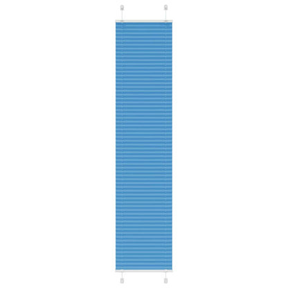vidaXL Pleated Blind Blue 45x200 cm Fabric Width 44.4 cm Polyester