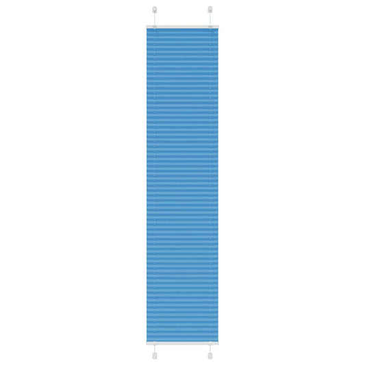 vidaXL Pleated Blind Blue 45x200 cm Fabric Width 44.4 cm Polyester