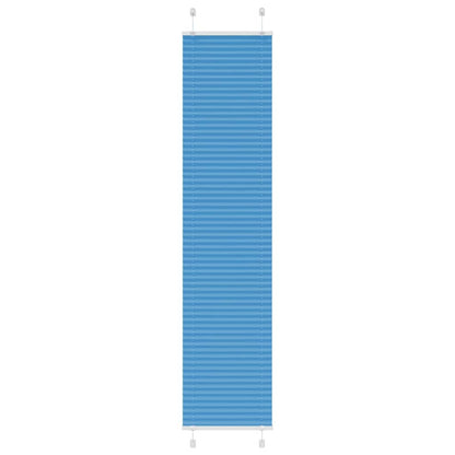 vidaXL Pleated Blind Blue 50x200 cm Fabric Width 49.4 cm Polyester