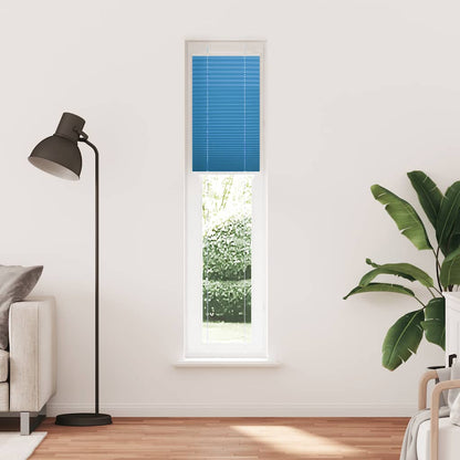 vidaXL Pleated Blind Blue 50x200 cm Fabric Width 49,4 cm Polyester