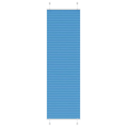vidaXL Pleated Blind Blue 55x200 cm Fabric Width 54,4 cm Polyester