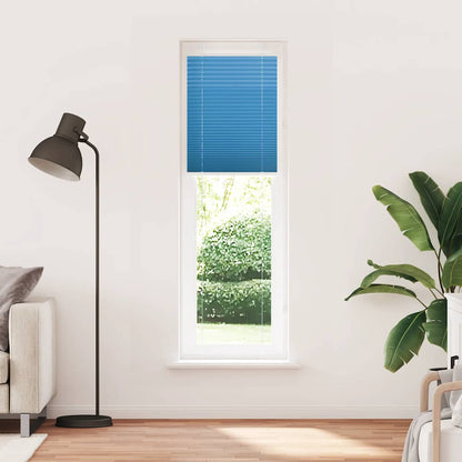vidaXL Pleated Blind Blue 55x200 cm Fabric Width 54,4 cm Polyester