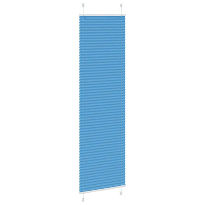 vidaXL Pleated Blind Blue 55x200 cm Fabric Width 54,4 cm Polyester