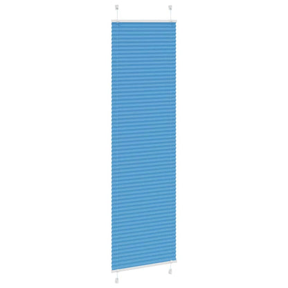 vidaXL Pleated Blind Blue 65x200 cm Fabric Width 64,4 cm Polyester