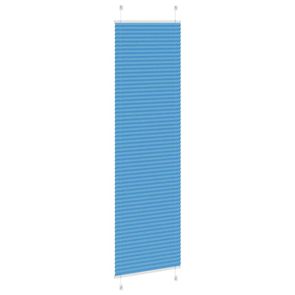 vidaXL Pleated Blind Blue 65x200 cm Fabric Width 64,4 cm Polyester